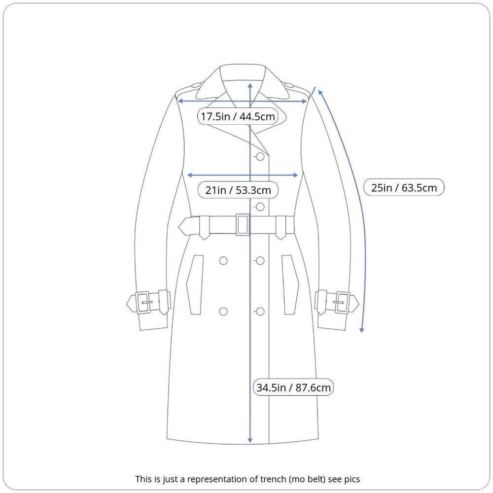Braetan Large 3 Button Lined Outerwear Black Modern Packable Rain Trench Coat - Picture 3 of 10
